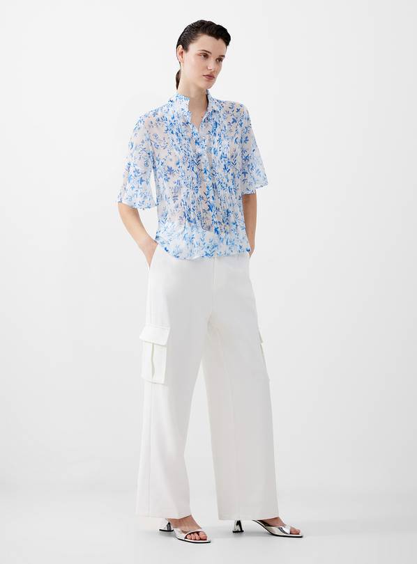  FRENCH CONNECTION Catrina Hallie Crinkle Top XL